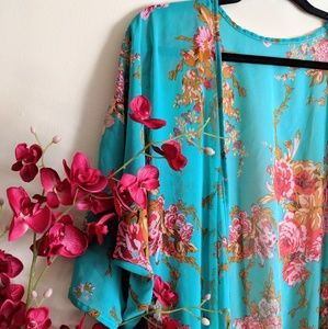 One Size Colorful Kimono or Swim Cover